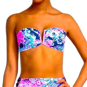 NWT Lilly Pulitzer Niall Bikini Bandeau Top Size 4